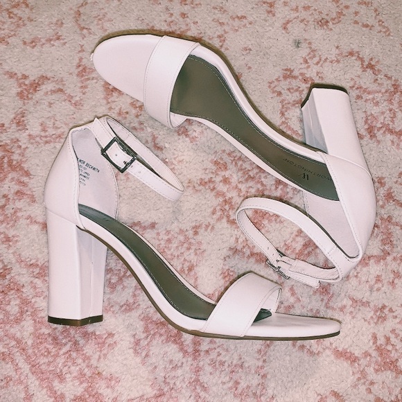 pure white heels